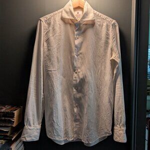White Cordone 1956 Spread Collar Shirt